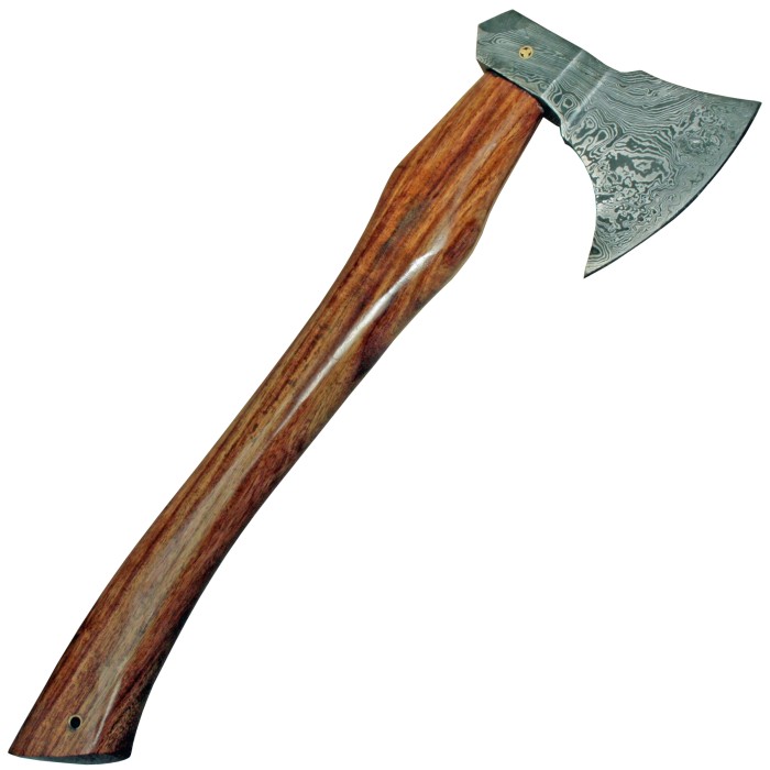 Haller, ax with damask blade, ax blade made of 176 layers of damask